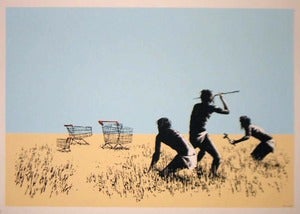 Image of Banksy Trolleys signed numbered print