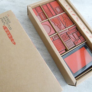 Image of chinese architecture stamps
