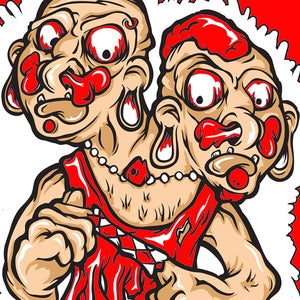 Image of Two Head Man (Red)