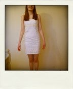 Image of White Strapless Dress