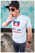 Image of Men's Carolina Blue Haiti Relief Effort T Shirt