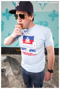 Image of Men's Carolina Blue Haiti Relief Effort T Shirt
