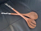 Image of Olive Wood Salad Spoons
