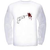 Image of Pistol Long Sleeve T-Shirt White