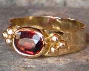 Image of Sangria Garnet Queen's Ring