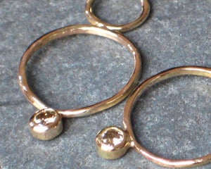 Image of Champagne Diamond Dangles