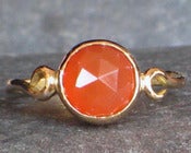 Image of Creamsicle Carnelian Princess Ring