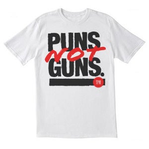 Image of PUNS NOT GUNS White Tshirt
