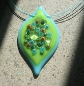 Image of collier VISTA aqua et lime