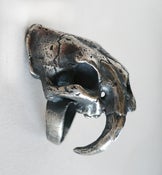 Image of Sabertooth Skull Ring in Silver