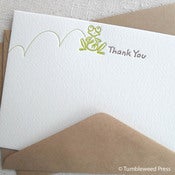 Image of Letterpress Thank You Notes | Froggy