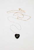 Image of Halfpenny London Black Onyx heart
