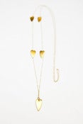 Image of Halfpenny London Gold plated hearts