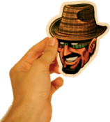 Image of Plaid Avenger - Sticker