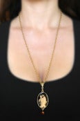 Image of MATINEE-LENGTH AURATONE PENDANT WITH BEAD DROP (KIT)