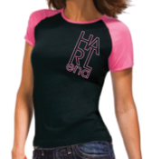 Image of Black/Hot Pink Ladies Tee