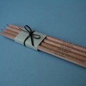 Image of quote pencils - love we give away (pack of 4)