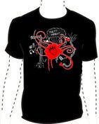 Image of "Str8 Frm The <3" T-Shirt - Black Design