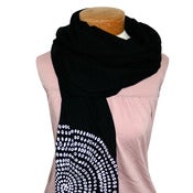 Image of black pebbles scarf