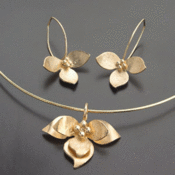 Image of 14k Lotus Pendant