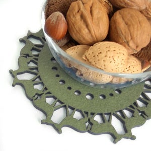 Image of Small Deer Trivet in Green