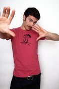 Image of Know Thyself Tee (black on raspberry)