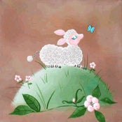Image of Lamby Sittin' 12" x 12"