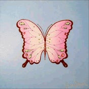 Image of Royal Butterfly on Blue 12" x 12"