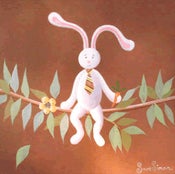 Image of Tyrone The Playboy Bunny 18" x 18"
