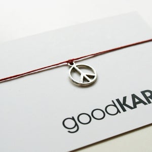 Image of Peace Charm Wish Bracelet- Limited Edition