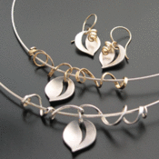 Image of Leaf & Tendril Pendant.........(G-20 Necklace)