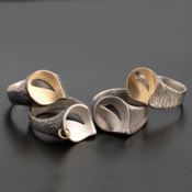 Image of Leaf Ring- All Sterling Silver