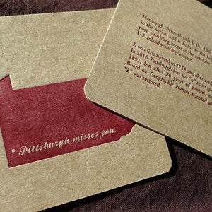 Image of Pittsburgh Misses You Coasters