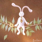 Image of Tyrone the Playboy Bunny 12" x 12"