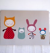 Image of Cuadro infantil FAMILIA edición limitada-Wallart FAMILIA limited edition