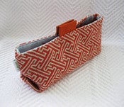 Image of SM_orange houndstooth/ asian toile