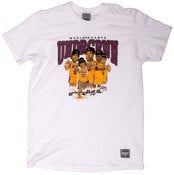 Image of CITY OF CHAMPIONS CARICATURE TEE | white