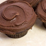 Image of seriously good chocolate cupcake