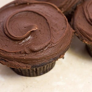 Image of seriously good chocolate cupcake