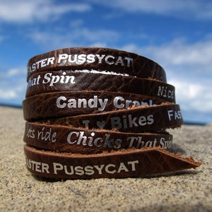 Image of Leather bracelet - brown