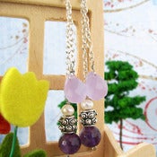 Image of amethyst tourmaline earrings