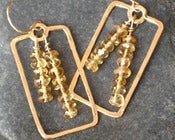 Image of Citrine In Gold Rectangles