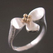 Image of Lotus Ring with 14k Center