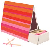 Image of 50 pack Tent Matches  • Pink Stripe