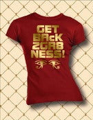 Image of LPHAR-014-Women's Get GET BACK 2 GR8NESS Gold Foil