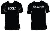 Image of Black men's "BDSS" Ben Deignan & Suburban Soul logo tee