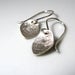 Image of tiny leaves. earrings. sterling silver.
