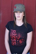 Image of Ladies "Never Submit" Black Tee