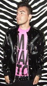 Image of Men's Party Rock Jacket: Black Vinyl