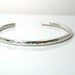 Image of thick ripple cuff. bracelet. sterling silver.